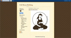 Desktop Screenshot of fullmoonbirthing.blogspot.com