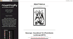 Desktop Screenshot of mizantrophy.blogspot.com
