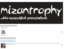 Tablet Screenshot of mizantrophy.blogspot.com