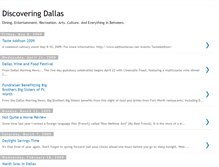 Tablet Screenshot of discoveringdallas.blogspot.com