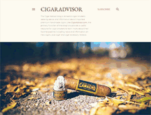 Tablet Screenshot of cigaradvisor.blogspot.com