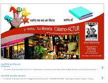 Tablet Screenshot of libreriacalamoactur.blogspot.com