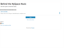 Tablet Screenshot of behindthemyspacemusic.blogspot.com