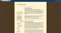 Desktop Screenshot of gettingmygoat.blogspot.com