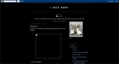 Desktop Screenshot of imissmary.blogspot.com