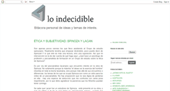 Desktop Screenshot of indecidible.blogspot.com