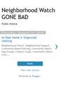 Mobile Screenshot of neighborhood-watch-gone-bad.blogspot.com