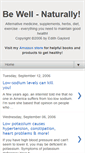 Mobile Screenshot of bewell-naturally.blogspot.com