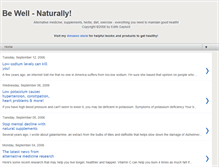 Tablet Screenshot of bewell-naturally.blogspot.com