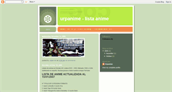 Desktop Screenshot of lista-urpanime.blogspot.com