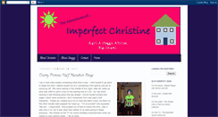 Desktop Screenshot of imperfectchristine.blogspot.com