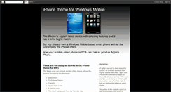 Desktop Screenshot of iphone-wm5-theme.blogspot.com