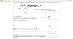 Desktop Screenshot of dailydoublea.blogspot.com