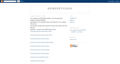 Desktop Screenshot of homespyvideo.blogspot.com