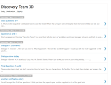Tablet Screenshot of discoveryteam3d.blogspot.com