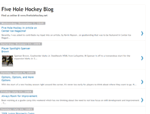 Tablet Screenshot of 5holehockeyblog.blogspot.com