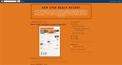 Desktop Screenshot of newstarbeachresort.blogspot.com