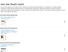 Tablet Screenshot of newstarbeachresort.blogspot.com