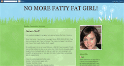 Desktop Screenshot of nomorefattyfatgirl.blogspot.com