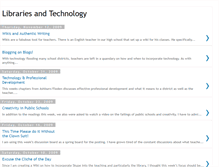 Tablet Screenshot of librariestechnology.blogspot.com