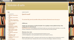 Desktop Screenshot of histoiredarts.blogspot.com