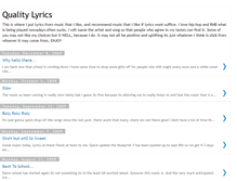 Tablet Screenshot of lyricallyreal.blogspot.com