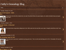 Tablet Screenshot of cathysgenealogyblog.blogspot.com