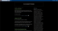 Desktop Screenshot of flyingpython.blogspot.com