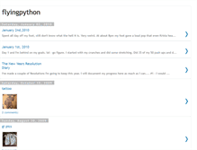 Tablet Screenshot of flyingpython.blogspot.com