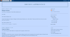 Desktop Screenshot of druidsapprentice.blogspot.com