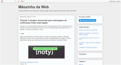Desktop Screenshot of maozinhadaweb.blogspot.com