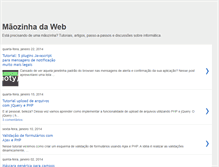 Tablet Screenshot of maozinhadaweb.blogspot.com