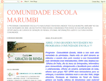 Tablet Screenshot of comunidademarumbi.blogspot.com