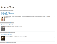 Tablet Screenshot of nonsenseverse.blogspot.com