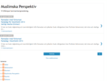 Tablet Screenshot of muslimskaperspektiv.blogspot.com