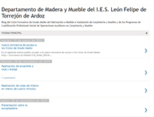 Tablet Screenshot of maderaymuebleleonfelipe.blogspot.com