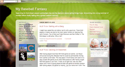 Desktop Screenshot of mybaseballfantasy.blogspot.com