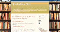 Desktop Screenshot of bodybuildingalert.blogspot.com