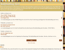 Tablet Screenshot of bodybuildingalert.blogspot.com