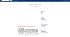 Desktop Screenshot of beautynewsblog.blogspot.com