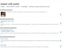 Tablet Screenshot of masterwithjunior.blogspot.com