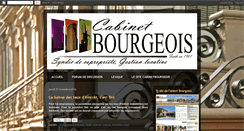 Desktop Screenshot of cabinetbourgeois.blogspot.com