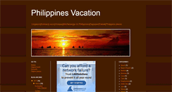 Desktop Screenshot of philippines-vacation.blogspot.com