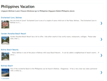 Tablet Screenshot of philippines-vacation.blogspot.com