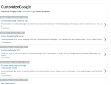 Tablet Screenshot of customizegoogle.blogspot.com