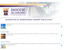 Tablet Screenshot of diocesedecaruaru.blogspot.com