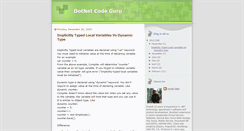 Desktop Screenshot of dotnet-codeguru.blogspot.com