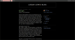 Desktop Screenshot of loganlewis.blogspot.com