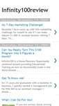 Mobile Screenshot of infinity100-review.blogspot.com