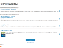 Tablet Screenshot of infinity100-review.blogspot.com